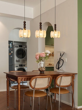 Avshaara Suspension en Tissu Vintage et Bois