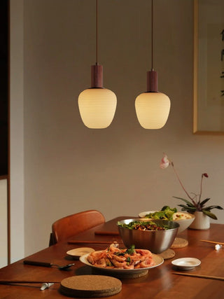 Elowen Fluted Opal Pendant Lamp-Neutral Decor