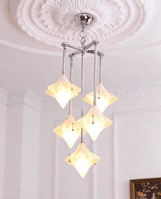 Elowen Long Prism Star Chandelier-Neutral Decor
