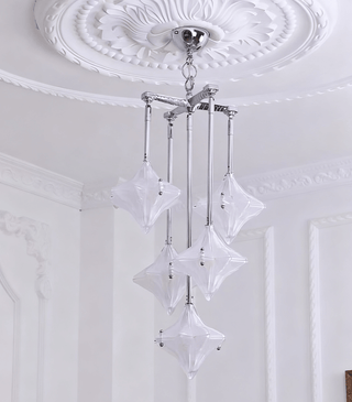 Elowen Long Prism Star Chandelier-Neutral Decor