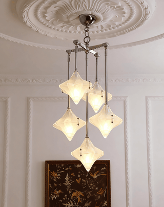Elowen Long Prism Star Chandelier-Neutral Decor
