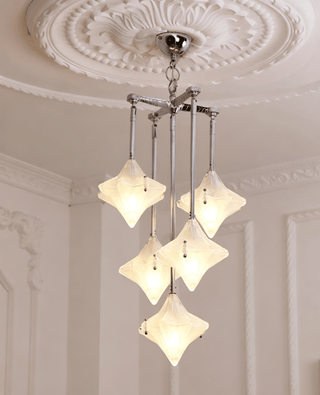 Elowen Long Prism Star Chandelier-Neutral Decor