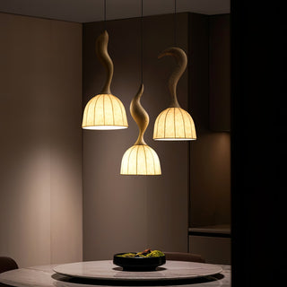 Colire Créativité Tordu Bois Suspension Lumière