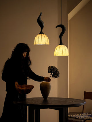 Colire Créativité Tordu Bois Suspension Lumière