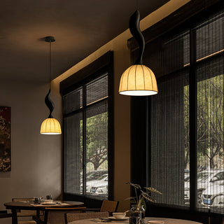 Colire Créativité Tordu Bois Suspension Lumière