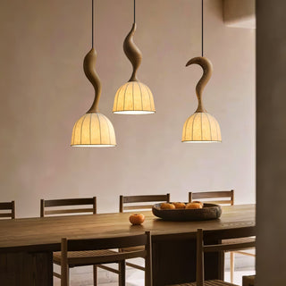 Colire Créativité Tordu Bois Suspension Lumière
