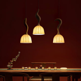 Colire Créativité Tordu Bois Suspension Lumière