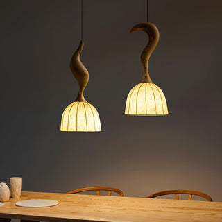Colire Créativité Tordu Bois Suspension Lumière