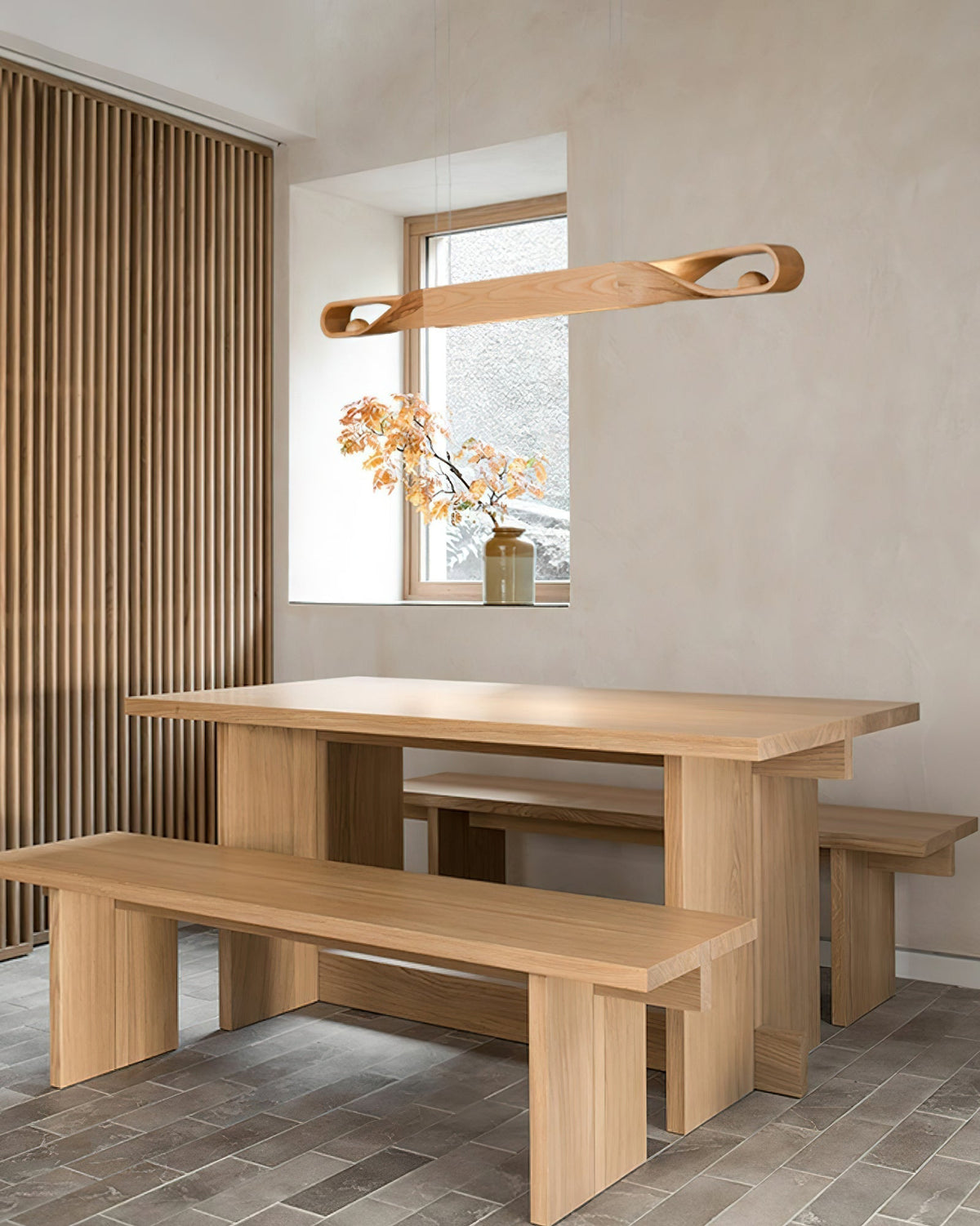 Orlara Suspension en Bois Incurvé Minimaliste
