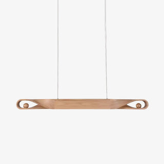 Lustra Suspension en Bois Incurvé Minimaliste