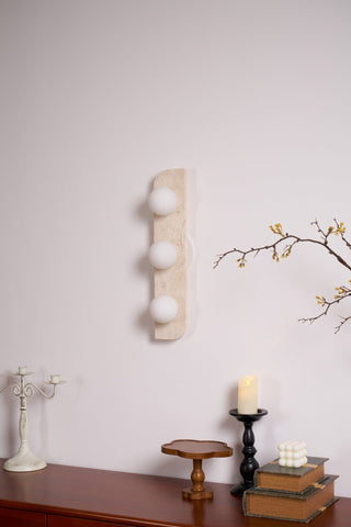 Alsilis Applique Murale Minimaliste en Travertin