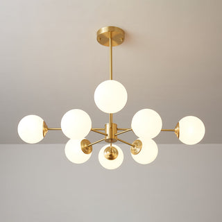 Lustra Lustre Elysium Laiton Boules Givrées