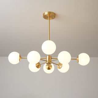 Lustra Lustre Elysium Laiton Boules Givrées