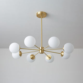 Lustra Lustre Elysium Laiton Boules Givrées
