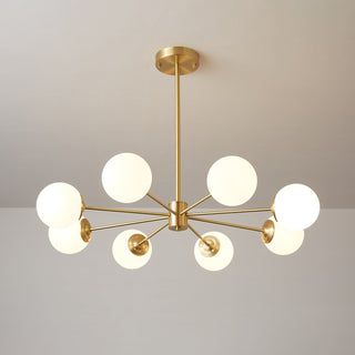 Lustra Lustre Elysium Laiton Boules Givrées