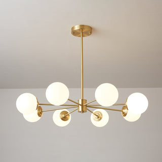 Lustra Lustre Elysium Laiton Boules Givrées