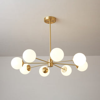 Lustra Lustre Elysium Laiton Boules Givrées