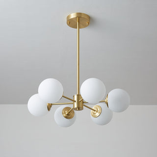 Lustra Lustre Elysium Laiton Boules Givrées