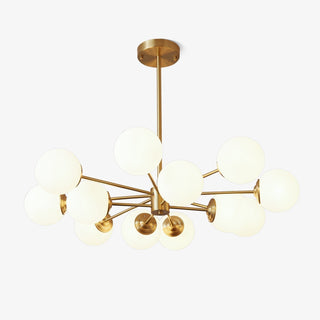 Lustra Lustre Elysium Laiton Boules Givrées