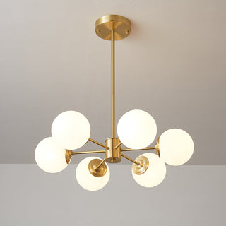 Lustra Lustre Elysium Laiton Boules Givrées