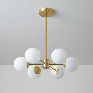 Lustra Lustre Elysium Laiton Boules Givrées