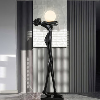 Ersolion Lampadaire en Fibre de Verre Sculptural