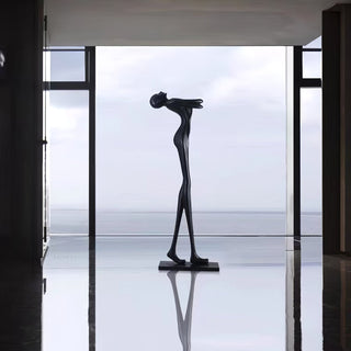 Ersolion Lampadaire en Fibre de Verre Sculptural