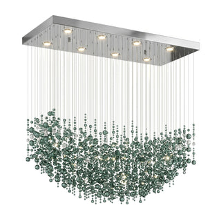 Emerald Rainfall Crystal Customize Chandelier-Neutral Decor