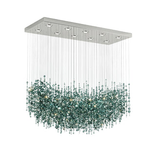 Emerald Rainfall Crystal Customize Chandelier-Neutral Decor