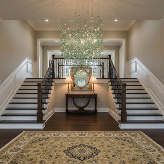 Emerald Rainfall Crystal Customize Chandelier-Neutral Decor