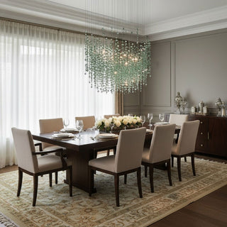Emerald Rainfall Crystal Customize Chandelier-Neutral Decor