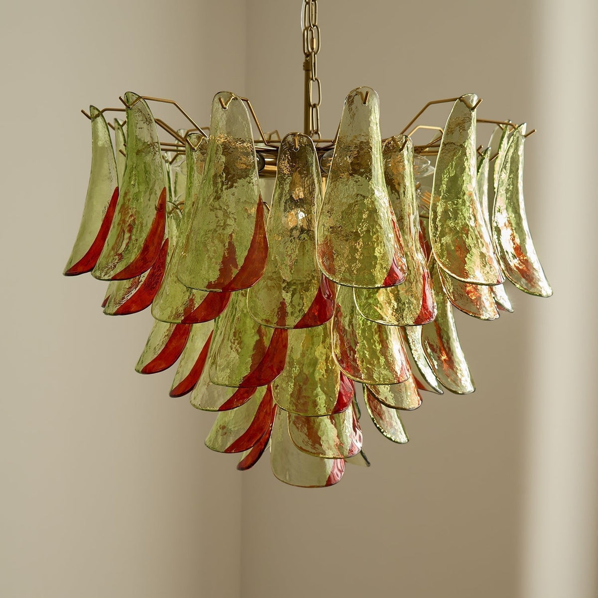 Selelle Lustre en Verre Murano Pétale Élégant