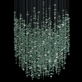 Emerald Rainfall Crystal Customize Chandelier-Neutral Decor