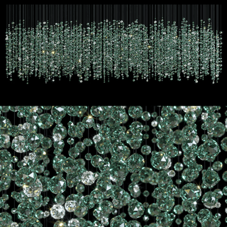 Emerald Rainfall Crystal Customize Chandelier-Neutral Decor