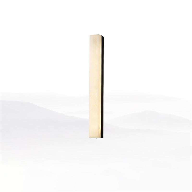 Quill Applique Murale en Laiton Et Albâtre