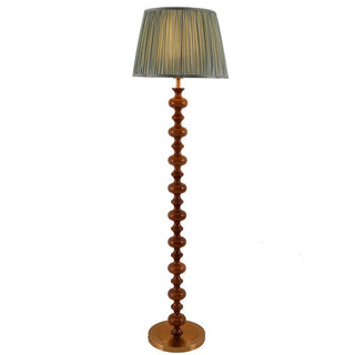 Rinivaine Lampadaire en Bois Et Tissu