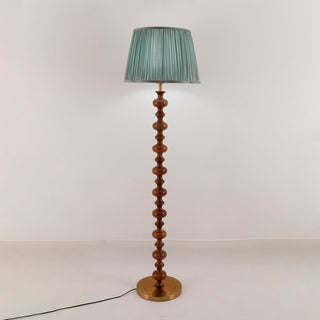 Rinivaine Lampadaire en Bois Et Tissu