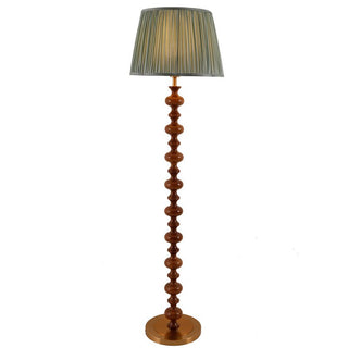 Rinivaine Lampadaire en Bois Et Tissu