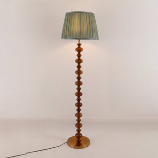 Rinivaine Lampadaire en Bois Et Tissu