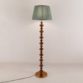 Rinivaine Lampadaire en Bois Et Tissu