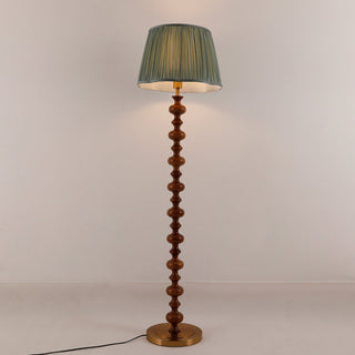 Rinivaine Lampadaire en Bois Et Tissu