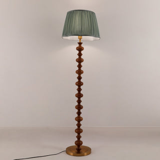 Rinivaine Lampadaire en Bois Et Tissu