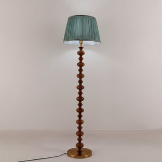Rinivaine Lampadaire en Bois Et Tissu