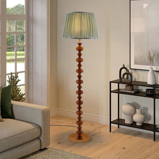Rinivaine Lampadaire en Bois Et Tissu