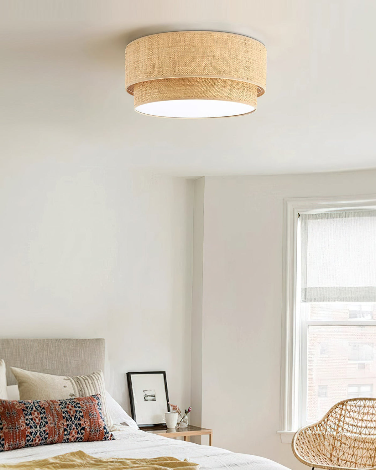 Bottom view of the Emiko Ceiling Light showing the bulb socket.