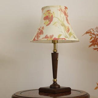 Zarw Lampe de Table Bois Et Tissu
