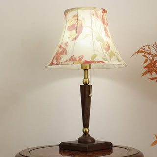 Zarw Lampe de Table Bois Et Tissu