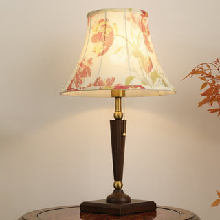 Zarw Lampe de Table Bois Et Tissu