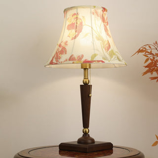 Zarw Lampe de Table Bois Et Tissu