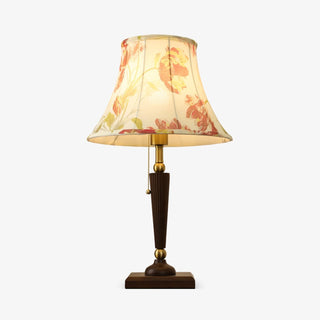 Zarw Lampe de Table Bois Et Tissu